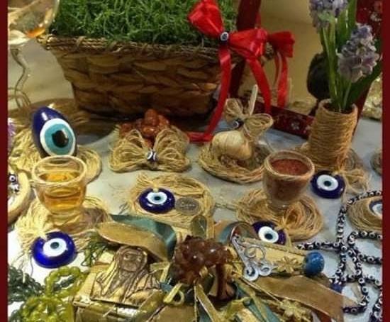 عکس ایده سفره هفت سین با گونی