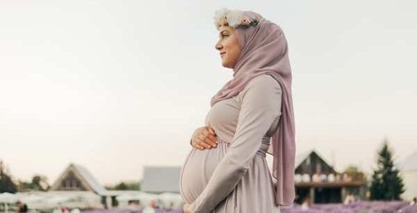 عکس بارداری حجابی