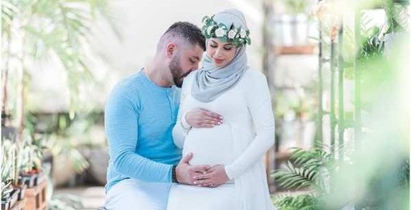 عکس بارداری حجابی