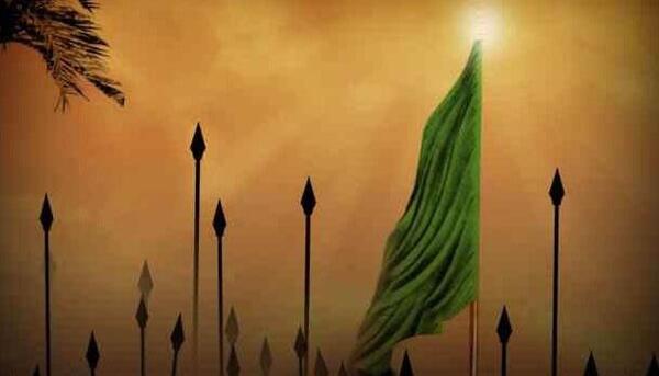 عکس امام حسین روی نیزه