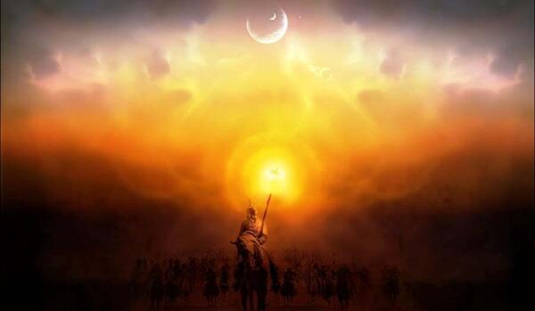 عکس امام حسین روی نیزه