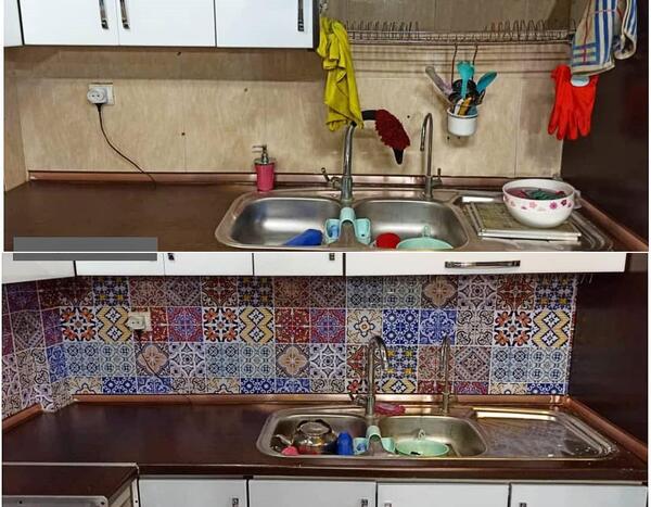 عکس استیکر کاشی