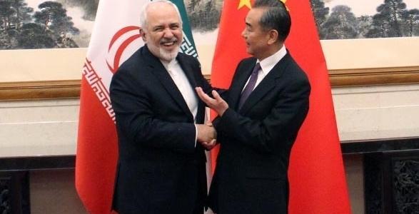 عکس ظریف با وزیر خارجه چین