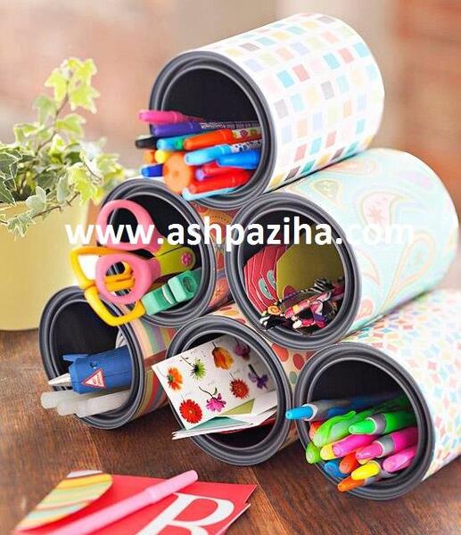 عکس ایده کاردستی با قوطی شیر خشک