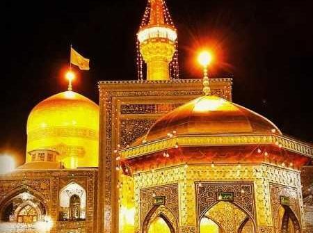 عکس نوشته ضریح امام رضا