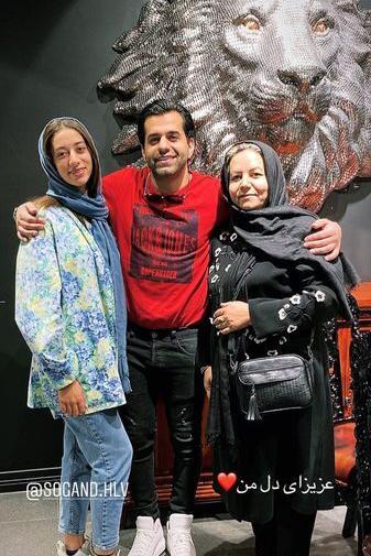 عکس خانوادگی رضا بهرام