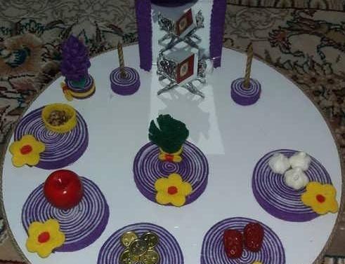 عکس سفره هفت سین کاردستی