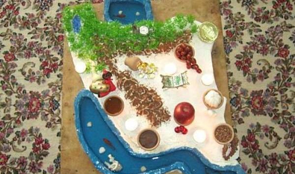 عکس سفره هفت سین کاردستی