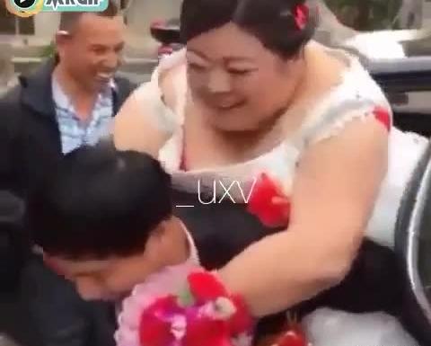 عکس عروس لاغر و داماد چاق