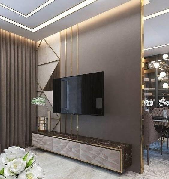 عکس جدیدترین ایده برای پشت تلویزیون