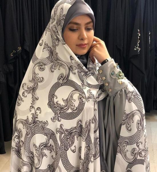 عکس چادر سفید عروس
