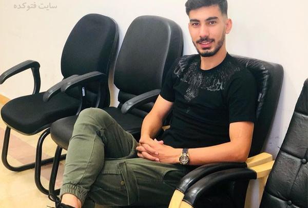 عکس رضا شکاری بازیکن ذوب اهن