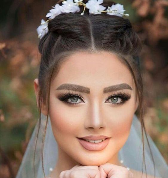 عکس عروس چشم درشت
