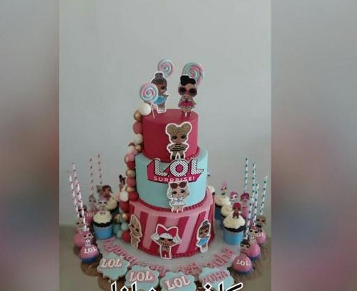 عکس کیک سه طبقه