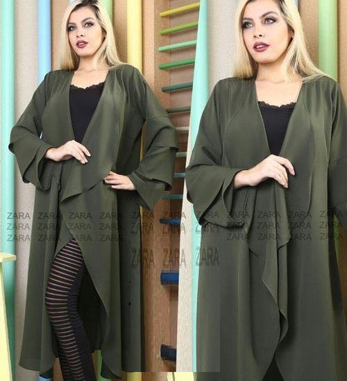 عکس مانتو جلو باز حریر