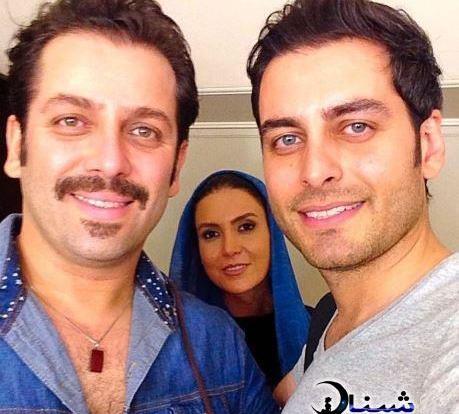 عکس احمد پور خوش با همسرش