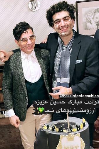 عکس محسن ابراهیم زاده با دوست دخترش