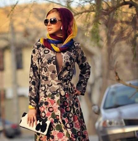 عکس مانتو طرح دار