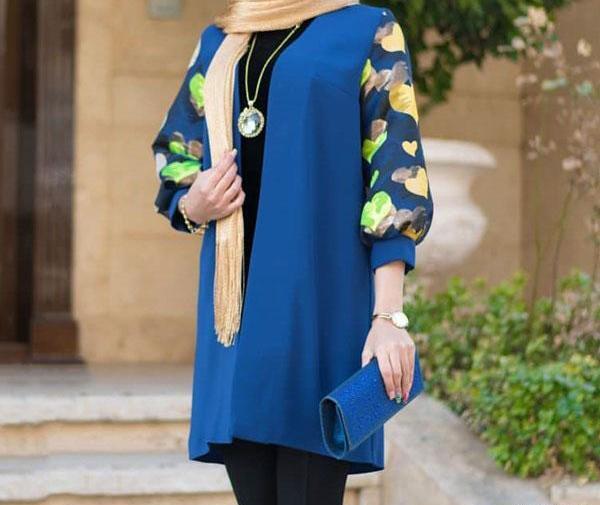 عکس مانتو طرح دار