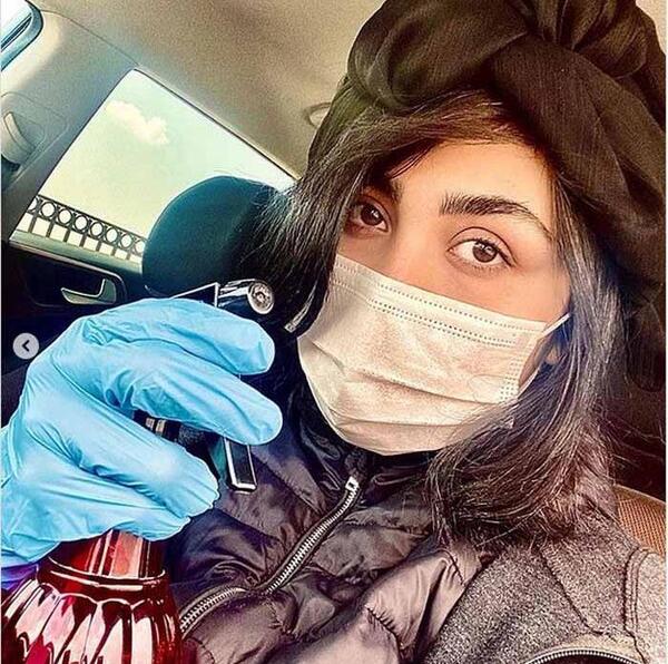 عکس پروفایل دخترونه فانتزی با ماسک صورت