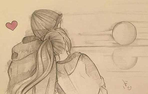 عکس عاشقانه نقاشی