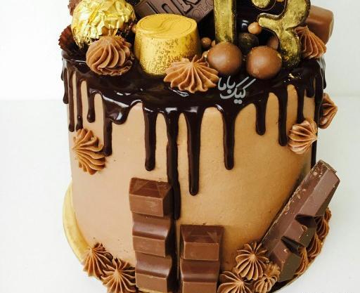 عکس کیک نسکافه ای