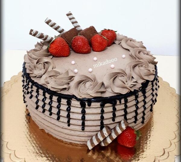 عکس کیک نسکافه ای