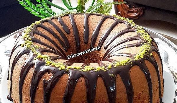 عکس کیک نسکافه ای