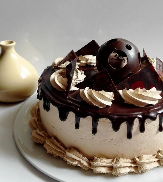 عکس کیک نسکافه ای