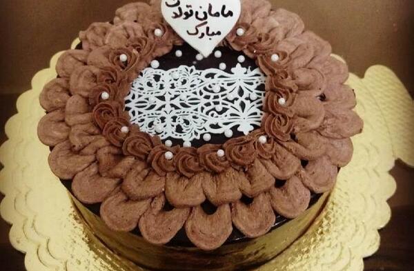 عکس کیک نسکافه ای