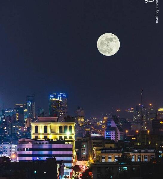 عکس آسمان و ماه