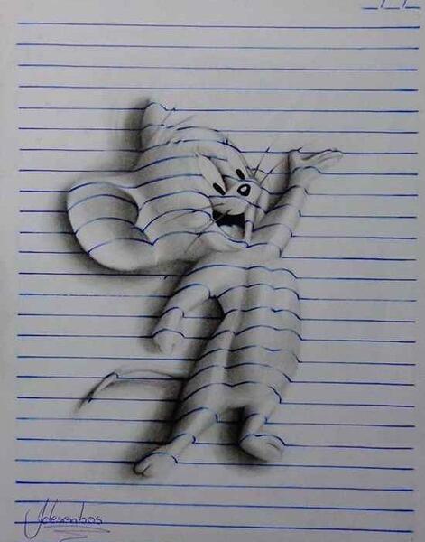 عکس سه بعدی آدم