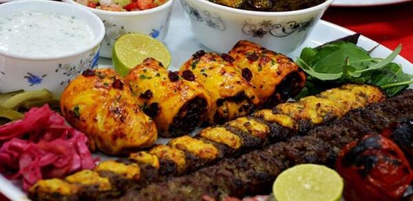 عکس از تزیین چلو کباب