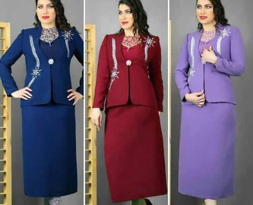 عکس لباس مجلسی زنانه کت و دامن