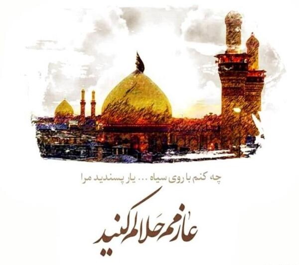عکس مسافر حرم امام رضا حلالم کنید