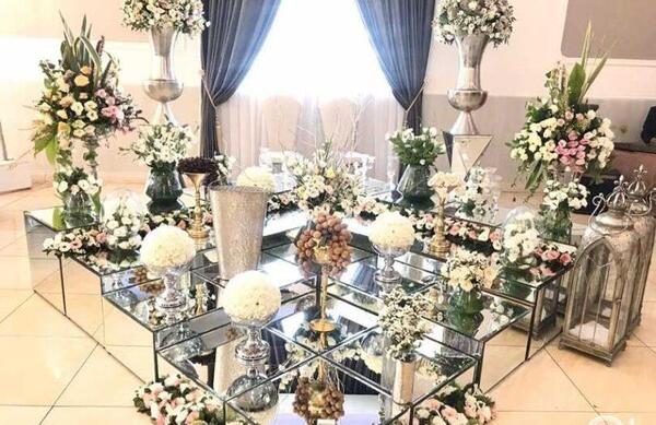 عکس عروس و داماد پای سفره عقد