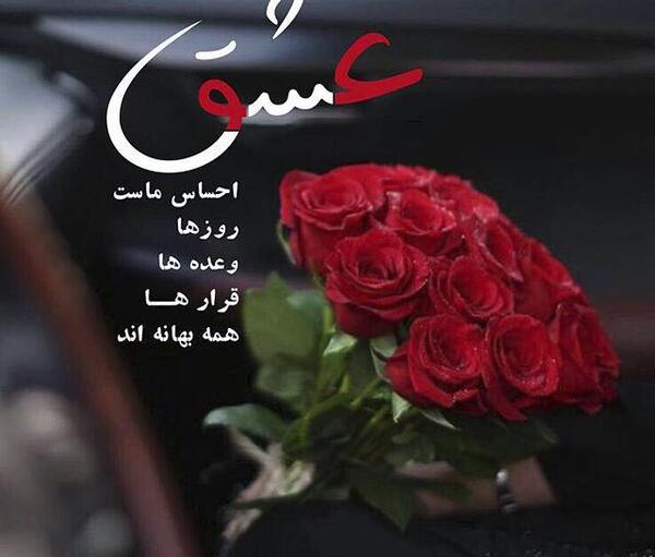 عکس نوشته گل دلتنگی