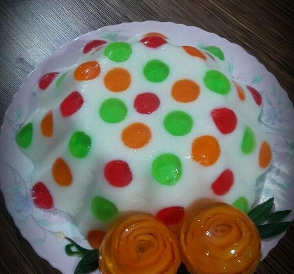 عکس ژله طرح دار