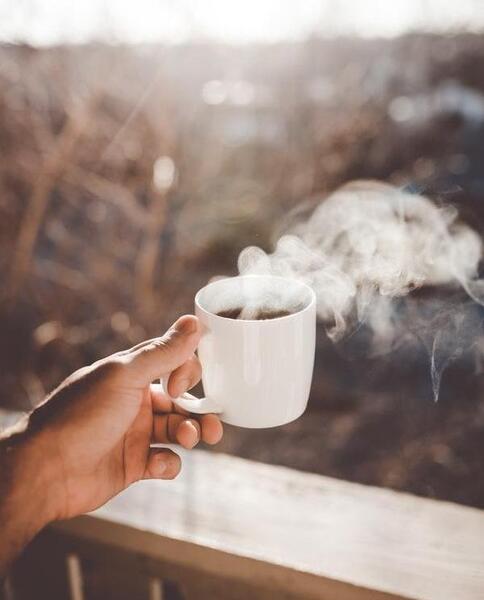 عکس چای در طبیعت زمستانی