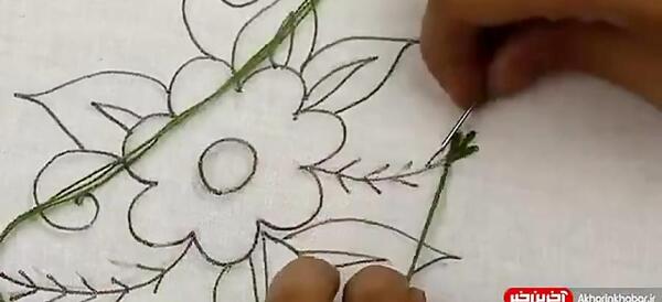 عکس ایده گلدوزی روی ماسک