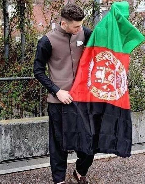 عکس لباس پرچم افغانستان