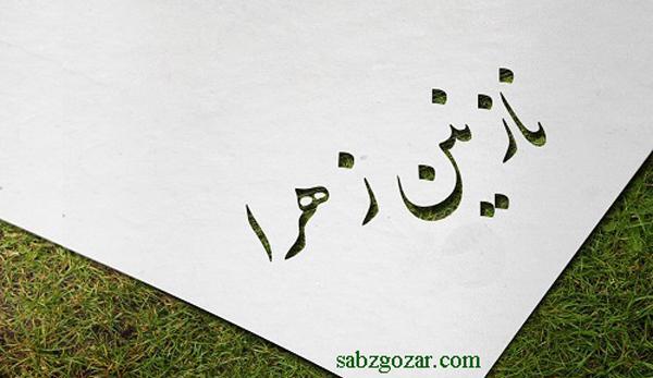 عکس نوشته نازنین زهرا دوستت دارم