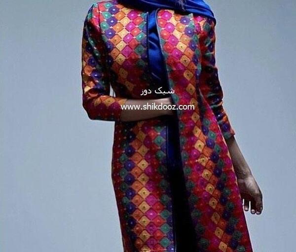 عکس مانتو رنگی دخترانه