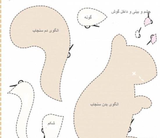 عکس حیوانات نمدی با الگو