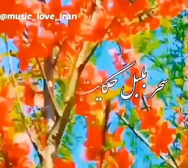 عکس نوشته سحر بلبل حکایت با صبا کرد
