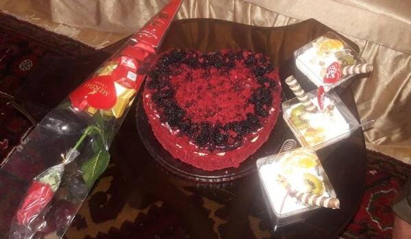 عکس کیک ولنتاین