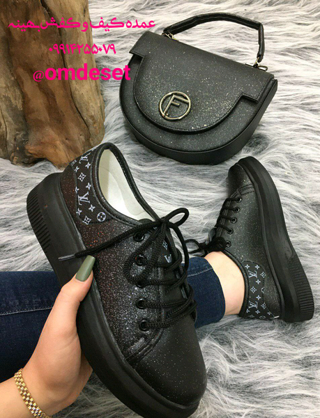 عکس ست کیف کفش اسپرت دخترانه برای مدرسه