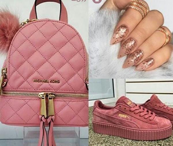 عکس ست کیف کفش اسپرت دخترانه برای مدرسه