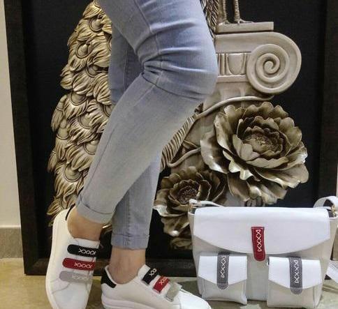 عکس ست کیف کفش اسپرت دخترانه برای مدرسه