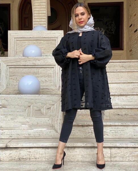 عکس مدل مانتو جلو باز مجلسی زنانه
